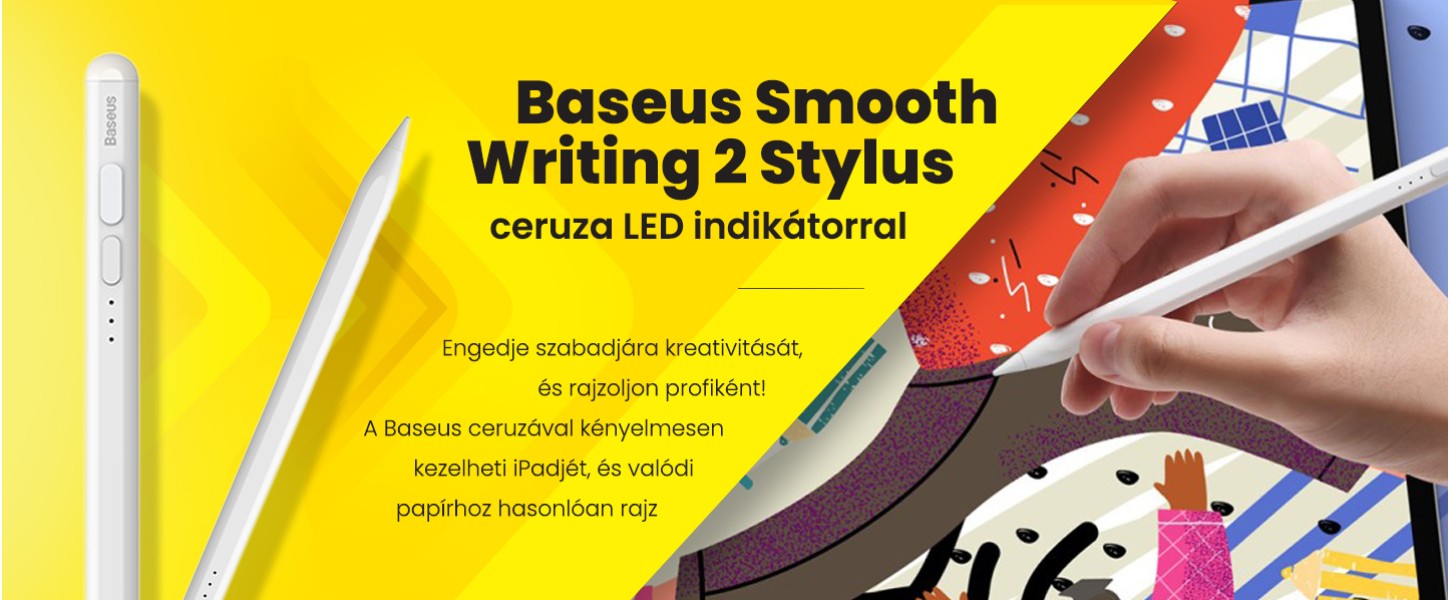 Baseus Smooth Writing 2 Stylus ceruza LED indikátorral