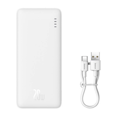 Baseus Airpow powerbank, 10000mAh, 20W fehér