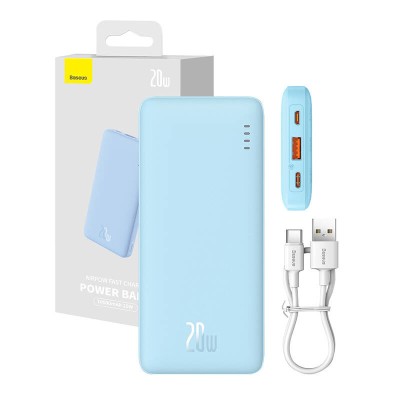 Baseus Airpow powerbank, 10000mAh, 20W kék