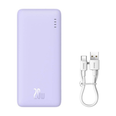 Baseus Airpow powerbank, 10000mAh, 20W lila