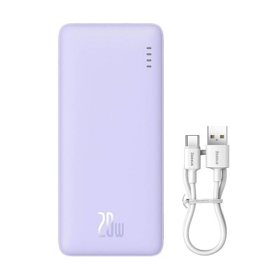Baseus Airpow powerbank, 20000mAh, 20W lila