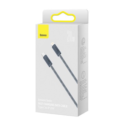 Baseus Dynamic Series USB-C-Lightning kábel, 20W, 2m szürke