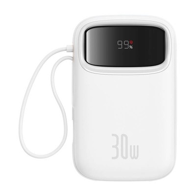 Baseus QPow 2 powerbank, 10000mAh, 30W, 2xUSB-C fehér