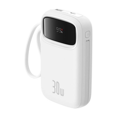 Baseus QPow 2 powerbank, 10000mAh, 30W, 2xUSB-C fehér