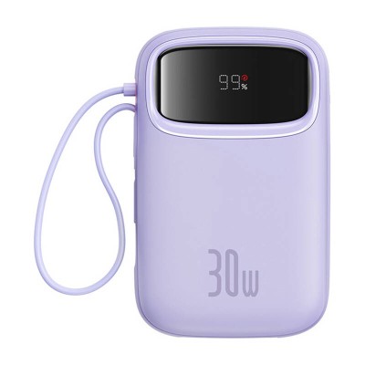 Baseus QPow 2 powerbank, 10000mAh, 30W, 2xUSB-C lila