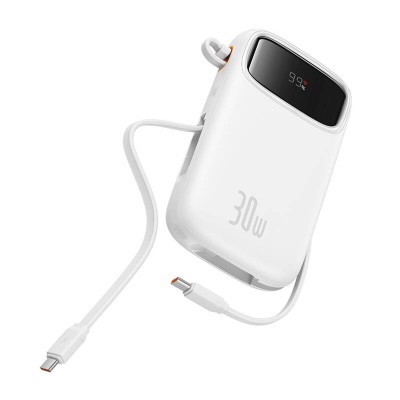 Baseus QPow 2 powerbank, 20000mAh, 30W, 2xUSB-C fehér