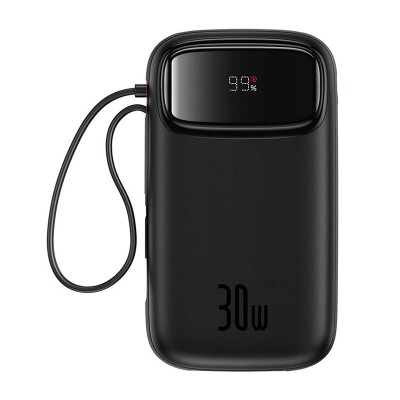 Baseus QPow 2 powerbank, 20000mAh, 30W, 2xUSB-C fekete