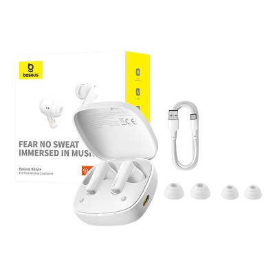Baseus Bowie E19 TWS fülhallgató (fehér)