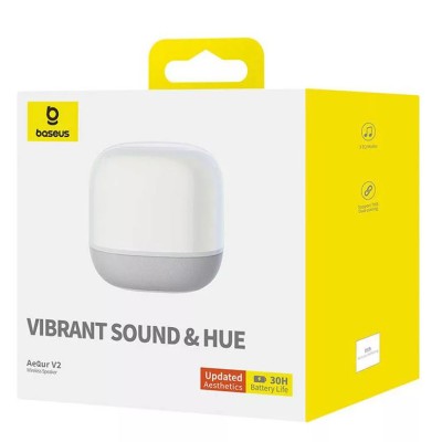 Baseus AeQur V2 vezeték nélküli (wireless) hangszóró (fehér)