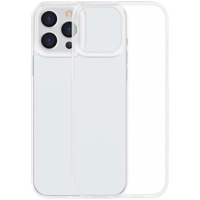 Baseus egyszerű átlátszó telefontok iPhone 13 Pro Max készülékhez (fehér)