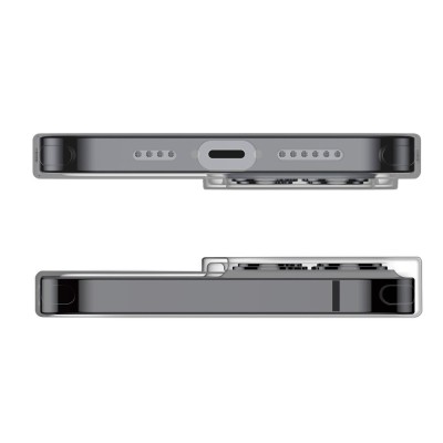 Baseus Simple átlátszó telefontok iPhone 13 Pro Max készülékhez (szürke)
