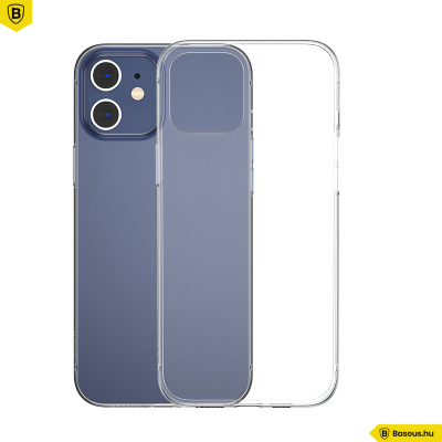 Baseus iPhone 12 Mini szilikon Simple tok - Átlátszó