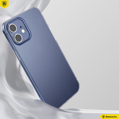 Baseus iPhone 12 Mini szilikon Simple tok - Átlátszó