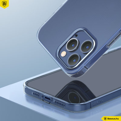 Baseus iPhone 12 Pro szilikon Simple tok - Átlátszó