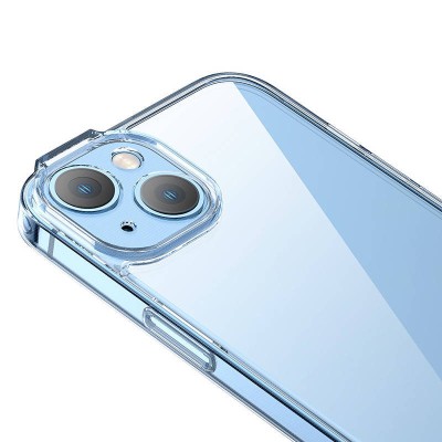 Baseus SuperCeramic iPhone 14 Átlátszó üvegtok + üvegfólia + tisztítókészlet