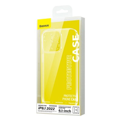 Baseus SuperCeramic iPhone 14 Átlátszó üvegtok + üvegfólia + tisztítókészlet