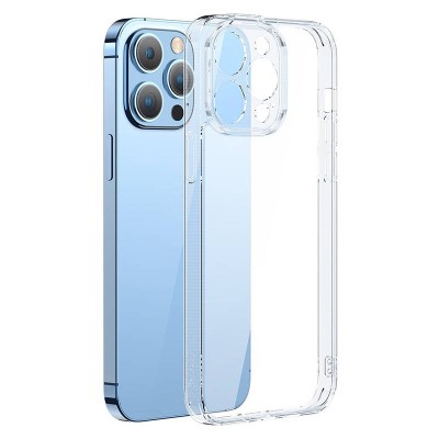 Baseus SuperCeramic iPhone 14 Pro átlátszó tok, edzett üvegfólia + tisztítókészlet