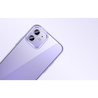 Baseus Crystal átlátszó tok és kijelzővédő üveg szett, ultravékony, iPhone 12