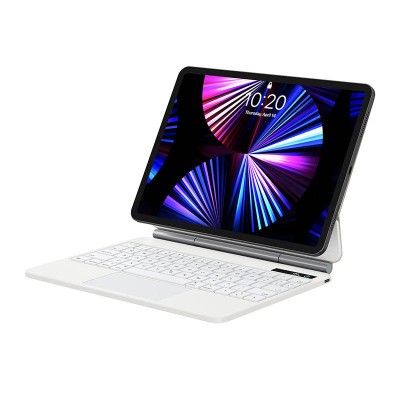Baseus Brilliance Pro billentyűzetes tok iPad 11" (2018/2020/2021) iPad Air4/Air5 10,9" (fehér)