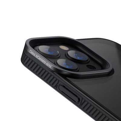 Baseus Crystal átlátszótok iPhone 13 Pro készülékhez, fekete
