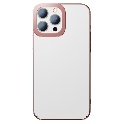 Baseus Glitter átlátszótok iPhone 13 Pro Max készülékhez, rózsaszín