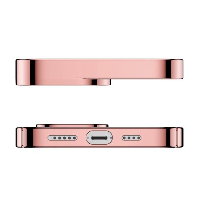 Baseus Glitter átlátszótok iPhone 13 Pro Max készülékhez, rózsaszín
