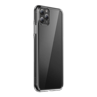 Baseus Crystal Series telefontok iPhone 11 Pro Max-hoz (Átlátszó) + Edzett üveg + Tisztítókészlet