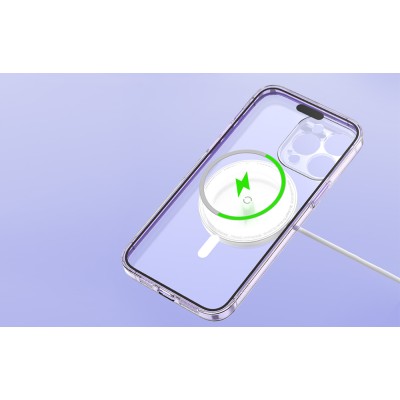 Baseus Magnetic Crystal Clear telefontok iPhone 11 Pro-hoz (átlátszó) edzett üveg + kijelzővédő fólia + tisztítókészlet