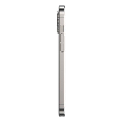 Baseus Crystal Clear mágneses telefontok iPhone 12 Pro-hoz (Átlátszó), Edzett üveg kijelzővédő fólia + Tisztító készlet