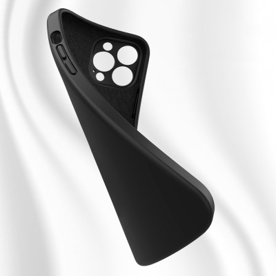 Baseus Liquid Silica iPhone 13 Pro Max szilikontok, fekete