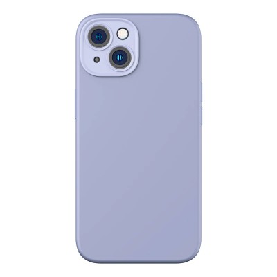 Baseus Liquid Silica iPhone 14 telefontok, üvegfólia + tisztítókészlet (lila)