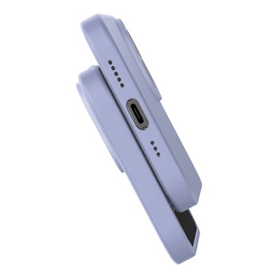Baseus Liquid Silica iPhone 14 telefontok, üvegfólia + tisztítókészlet (lila)