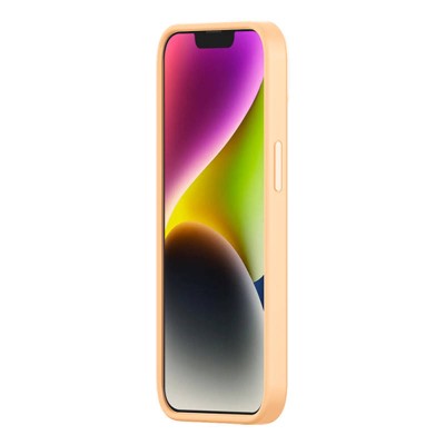 Baseus Liquid Silica iPhone 14 Plus tok, edzett üvegfólia és tisztítókészlet (sárga)