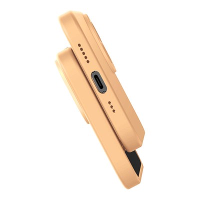 Baseus Liquid Silica iPhone 14 Plus tok, edzett üvegfólia és tisztítókészlet (sárga)