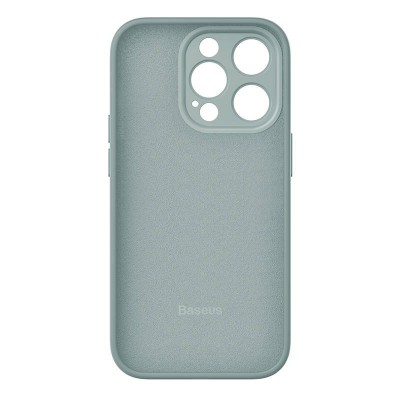 Baseus Liquid Silica iPhone 14 Pro Max tok, edzett üvegfólia + tisztítókészlet (zöld)