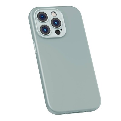 Baseus Liquid Silica iPhone 14 Pro Max tok, edzett üvegfólia + tisztítókészlet (zöld)