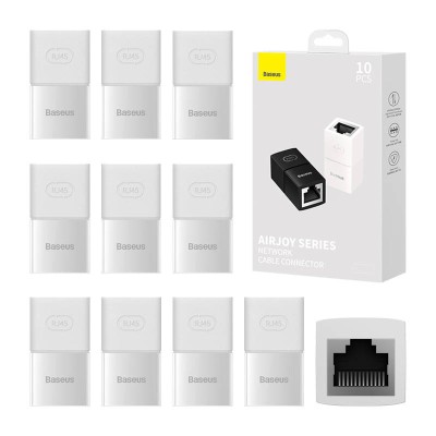 Baseus AirJoy Series RJ-45 internetkábel-csatlakozó 10 db. (fehér)