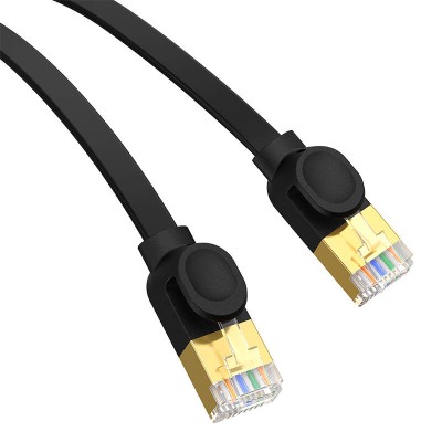 Baseus Cat 7 UTP Flat Ethernet RJ45 Flat kábel, 1.5 m (fekete)