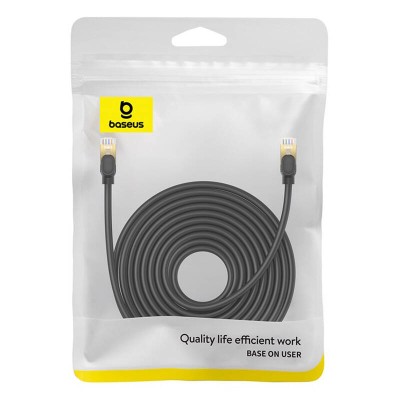 Baseus hálózati kábel Cat.8, Ethernet RJ45, 40 Gbps, 10m (fekete)