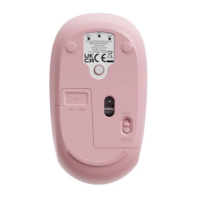 Baseus Wireless egér F01B Tri-mode 2.4G BT5.0 1600 DPI (rózsaszín)