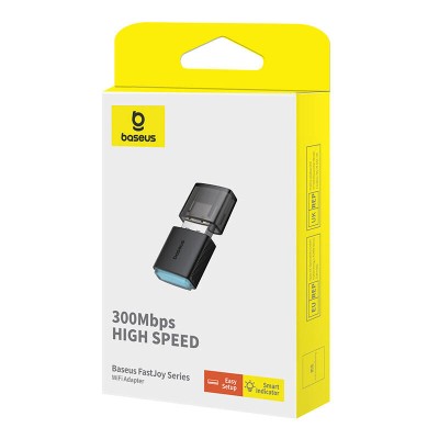 Baseus FastJoy Adapter WiFi 300Mbps (fekete)
