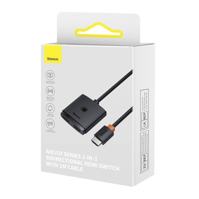 ﻿Baseus AirJoy 2 az 1-ben, kétirányú HDMI Switch 1 m-es kábellel