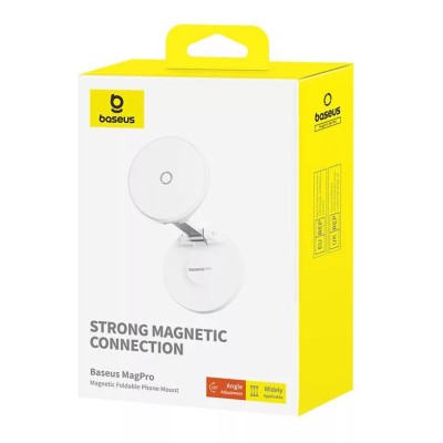 Baseus MagPro Öntapadó mágneses asztali telefonállvány (fehér)