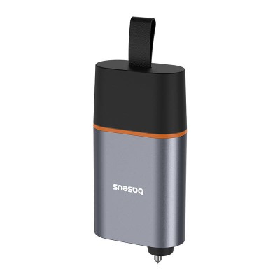 Baseus Sharp Tool Biztonsági kalapács (Ablaktörő + Biztonsági öv vágása) fekete 