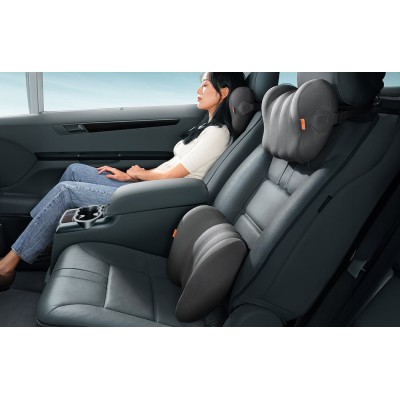Baseus ComfortRide Series Selyem autós derékpárna (fekete)