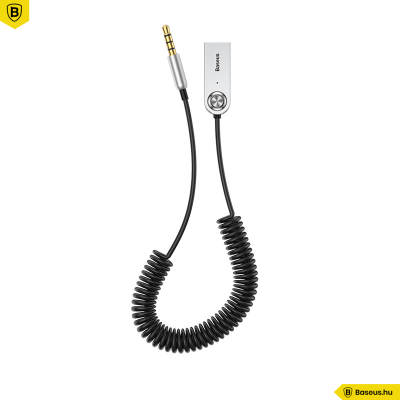 Baseus BA01 USB + vezeték nélküli audio adapter kábel 3,5mm jack bemenet - Fekete 