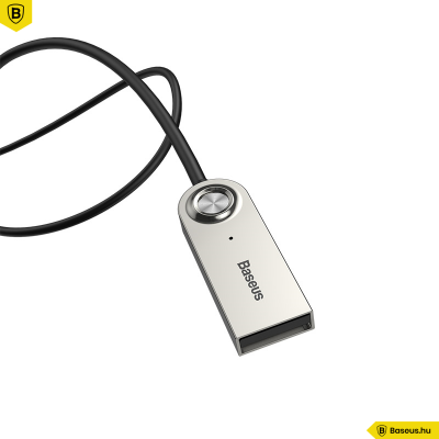 Baseus BA01 USB + vezeték nélküli audio adapter kábel 3,5mm jack bemenet - Fekete 