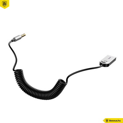 Baseus BA01 USB + vezeték nélküli audio adapter kábel 3,5mm jack bemenet - Fekete 