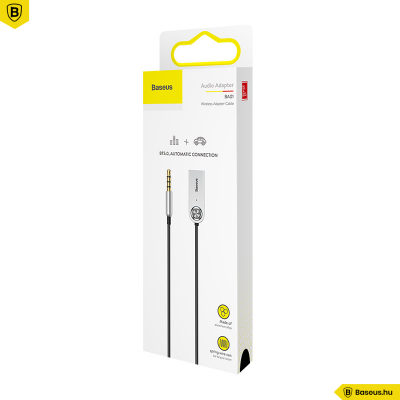 Baseus BA01 USB + vezeték nélküli audio adapter kábel 3,5mm jack bemenet - Fekete 