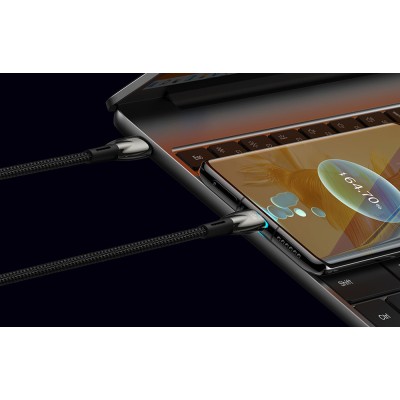 Baseus Glimmer series USB-C - USB-C töltőkábel, adatkábel, 100W, 1m (fekete)